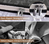 DOUBLE R BAGS Large Foldable Storage Bag Organizer Clothes Storage Container for Blanket Comforter Saree Toys Clothing Bedding with Durable Handles (Pack of 1)