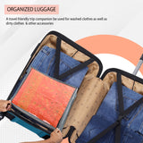 Double R Bags Set of 6 Foldable Saree Covers and Clothes Storage Bags with Transparent Top and Zippered Closure (Grey)