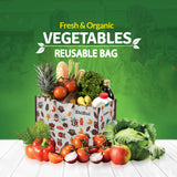Cotton Canvas Grocery Shopping Bags for Carry Milk Fruits Vegetable