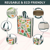 Reusable Shopping Cotton Canvas Bags Kitchen Essentials Grocery Vegetable Bag