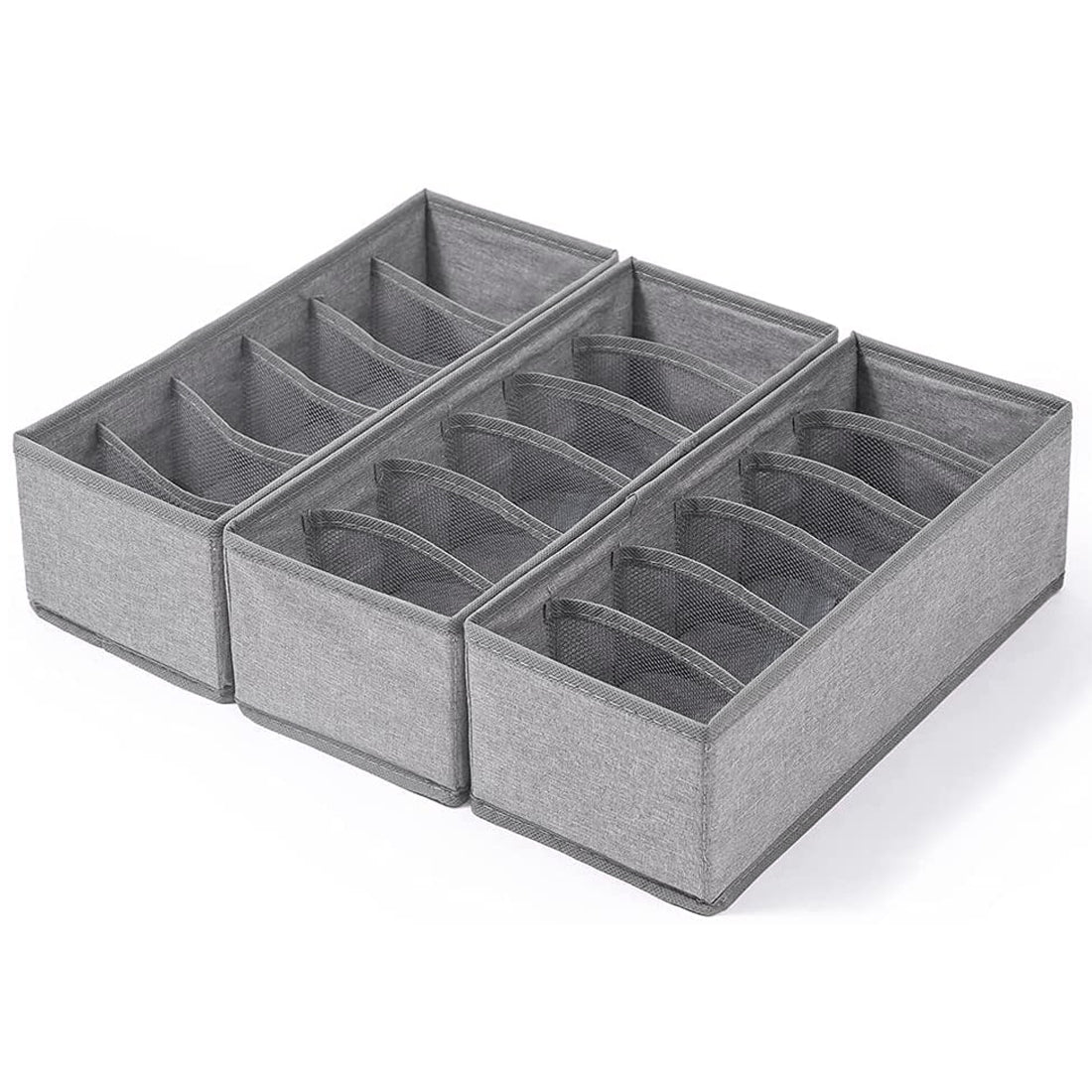 Buy Sock Underwear Drawer Organizer Dividers, Collapsible Cabinet Closet Storage  Boxes Online - Double R Bags