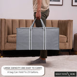 Double R Bags Heavy Duty Storage Bag Blanket Clothes Organizer, Comforter, Bedroom Closet, Dorm Room Essentials, Strong Materials Extra Large