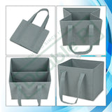 Reusable Grocery Shopping Bags Boxes Totes Foldable Heavy Duty Water Resistant Collapsible Storage Box Baskets Pack of 3