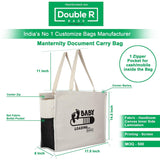 Double r Bags First Maternity/Diaper Bags Canvas Shoulder Carry Bag for Pregnant Women - Double R Bags