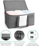 Large Storage Bags Organizer for Clothing Blanket Bedding Books Document Toy Storage Heavy Duty With Zippers Clear Window