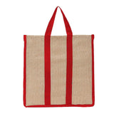 DOUBLE R BAGS Reusable Laminated Jute Grocery Shopping Bag - Double R Bags