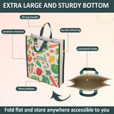 Reusable Shopping Cotton Canvas Bags Kitchen Essentials Grocery Vegetable Bag