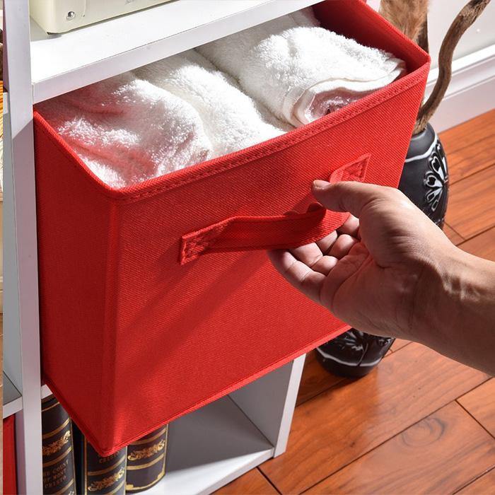 Double R Bags Storage Cubes Non-woven Fabric Storage Bins | Cube Storage Bins for Home and Office Medium 1 - Double R Bags