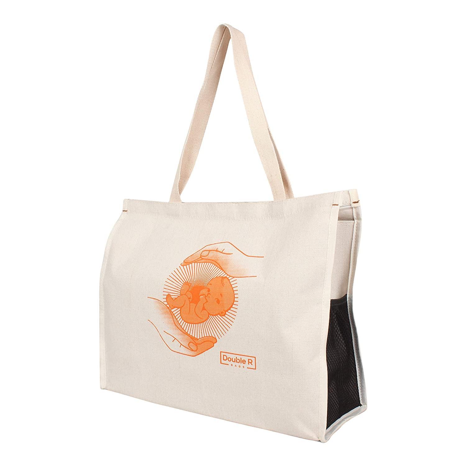 DOUBLE R BAGS Women's Canvas Shoulder Carry First Maternity/Diaper Bags - Double R Bags