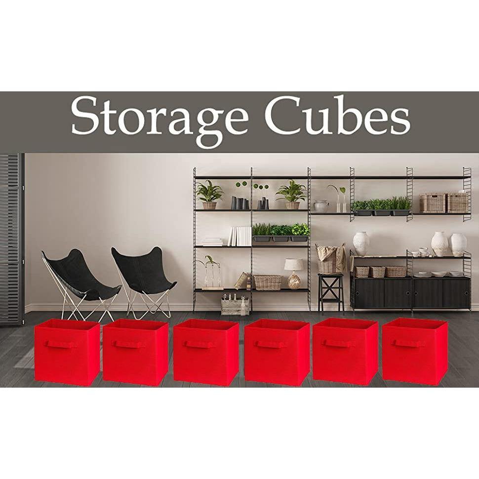 Double R Bags Storage Cubes Non-woven Fabric Storage Bins | Cube Storage Bins for Home and Office Medium 1 - Double R Bags