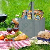 Reusable Grocery Shopping Bags Boxes Totes Foldable Heavy Duty Water Resistant Collapsible Storage Box Baskets Pack of 3