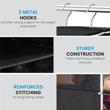 Double R Bags Hanging Shoe Organizer for Closet with Side Mesh Pockets 10 Shelf Pack Of 1 Black - Double R Bags