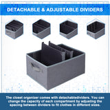 Drawer Organizer For Clothes Jeans Shirts Wardrobe Storage Pack of 1