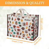 Cotton Canvas Grocery Shopping Bags for Carry Milk Fruits Vegetable