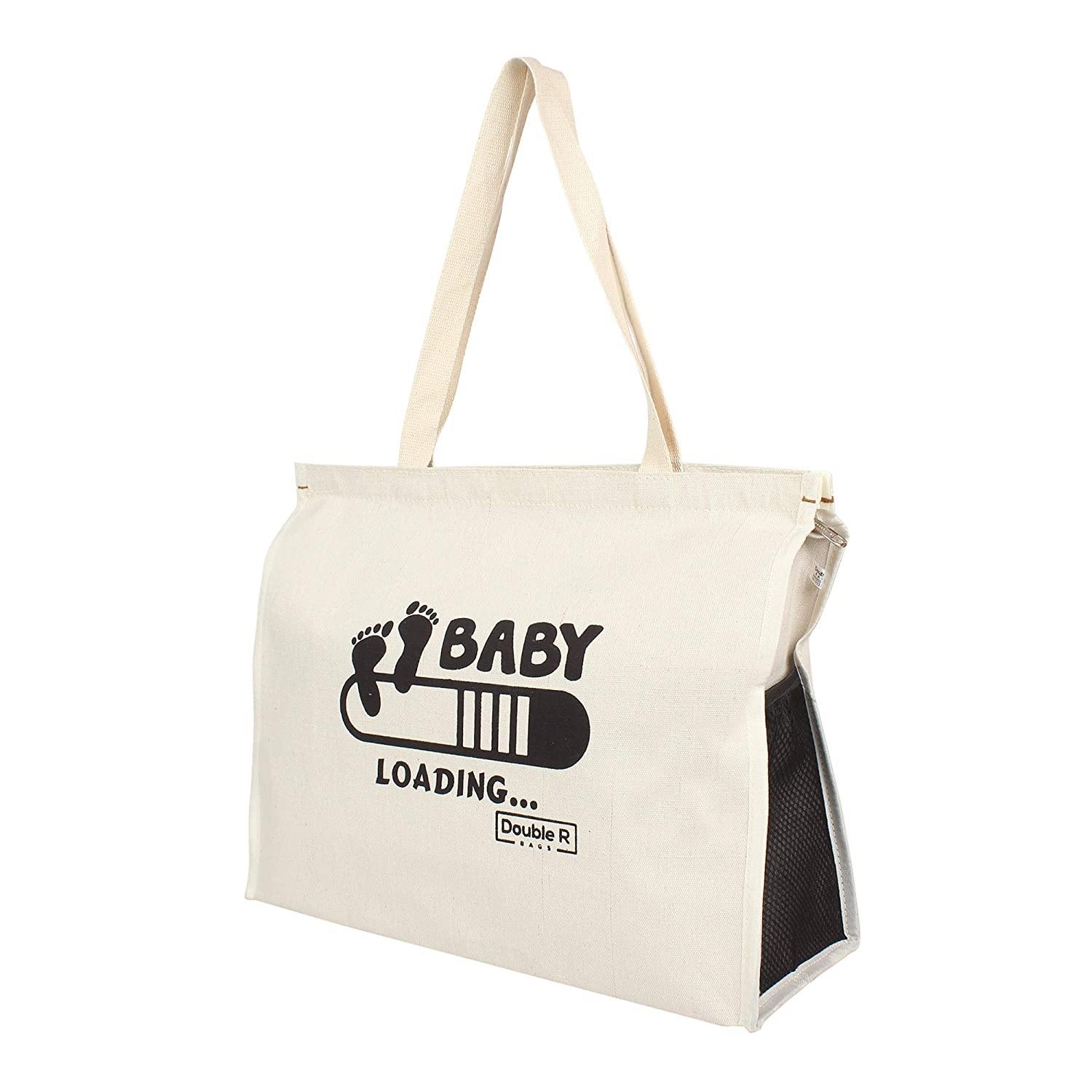Double r Bags First Maternity/Diaper Bags Canvas Shoulder Carry Bag for Pregnant Women - Double R Bags