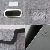 Storage Box Container Bins with Lids Covers and Metal Handles for Office