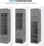 Hanging Closet Organizer Gray