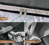 Large Foldable Storage Bag Organizer Clothes Storage Container for Blanket Comforter Saree Toys Clothing Bedding with Durable Handles (Pack Of 3)