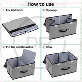 Foldable Rectangular Stackable Storage Bins/Closet Organizer (Pack of 2)