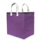 DOUBLE R BAGS Laminated Jute Shopping bags with Dual Zippers - Double R Bags