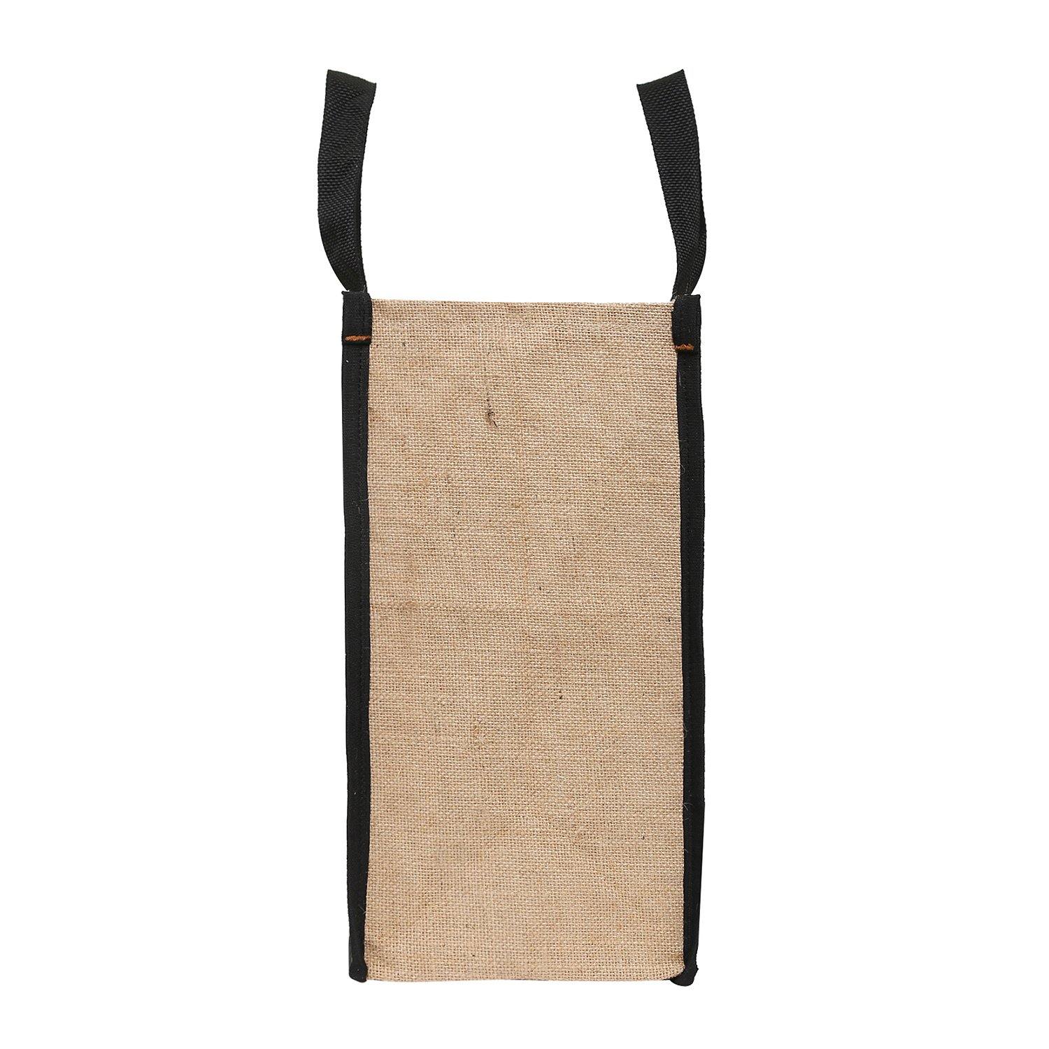 DOUBLE R BAGS Reusable Laminated Jute Grocery Shopping Bag - Double R Bags
