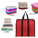 Multipurpose Large Heavy Duty Storage Organizer Reusable Canvas Shopper Bag