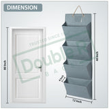 Collapsible Fabric 4-Layered Pocket Wall Door Cloth Wardrobe Hanging