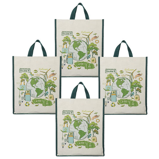 Reusable Shopping Cotton Canvas Bags Kitchen Essentials Grocery Vegetable Bag