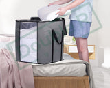 Foldable Storage Bag Organizer Clothes Storage Container for Blanket Pack of 3