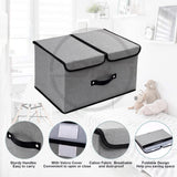 Foldable Rectangular Stackable Storage Bins/Closet Organizer