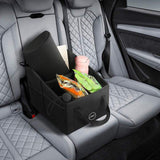 DOUBLE R BAGS Foldable Passenger Car Seat Organizer With Mesh Pockets Black - Double R Bags