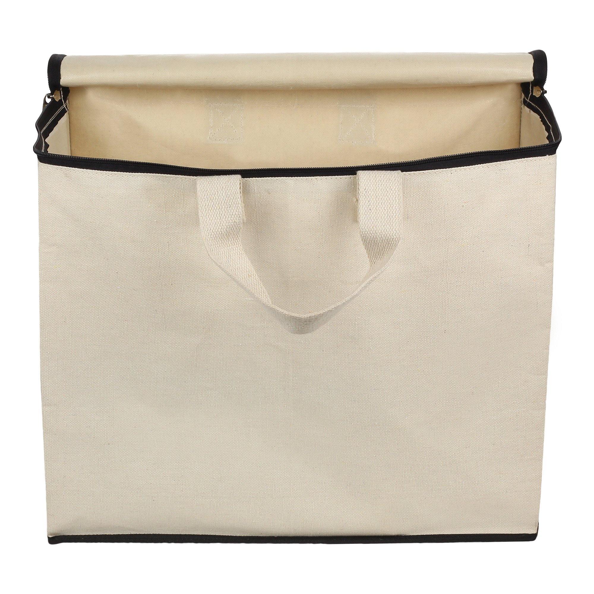 Canvas Bag with Cotton Handles Black