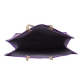 Jute Grocery Shopping Bags for Carry Milk Fruits Vegetable with Reinforced Handles (Pack of 2)