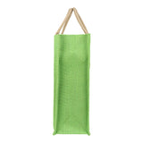 Jute Grocery Shopping Bags for Carry Milk Fruits Vegetable with Reinforced Handles (Pack of 2)