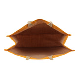 Jute Grocery Shopping Bags for Carry Milk Fruits Vegetable with Reinforced Handles (Pack of 2)