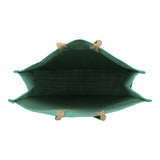 Jute Grocery Shopping Bags for Carry Milk Fruits Vegetable with Reinforced Handles (Pack of 2)