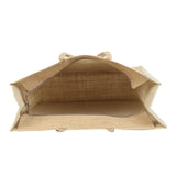 Jute Grocery Shopping Bags for Carry Milk Fruits Vegetable with Reinforced Handles With Zipper (Pack of 2)