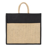 Jute Grocery Shopping Bags for Carry Milk Fruits Vegetable with Reinforced Handles With Zipper (Pack of 2)