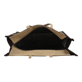 Jute Grocery Shopping Bags for Carry Milk Fruits Vegetable with Reinforced Handles With Zipper (Pack of 1)