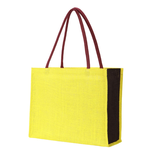 Eco Friendly Jute Unisex Vegetable Grocery Travel Shopping Tote Bag Pack of 1