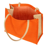 Eco Friendly Jute Unisex Vegetable Grocery Travel Shopping Tote Bag Pack of 1
