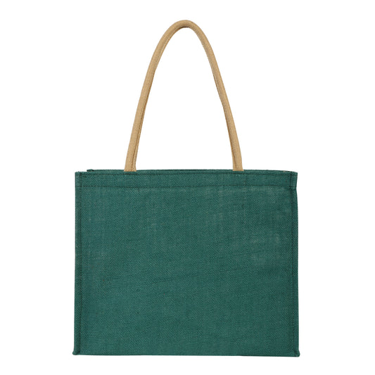 Eco Friendly Jute Unisex Vegetable Grocery Travel Shopping Tote Bag Pack of 1