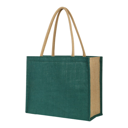 Eco Friendly Jute Unisex Vegetable Grocery Travel Shopping Tote Bag Pack of 1