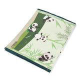 Panda Print Cotton Canvas Grocery Shopping Bags for Carry Milk Fruits Vegetable