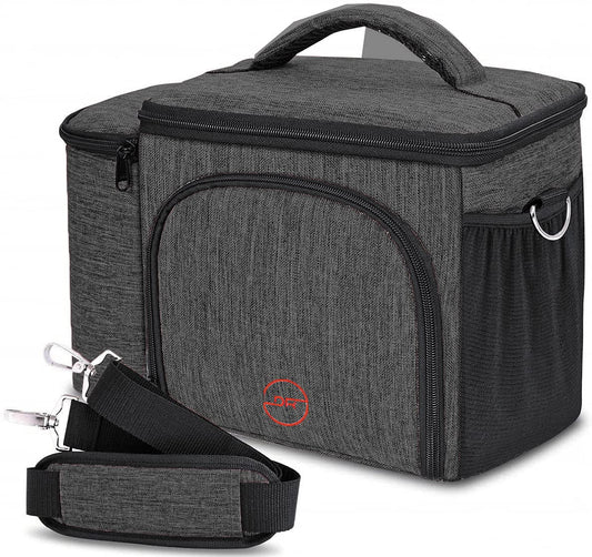 Insulated Lunch Bag Lightweight and Reusable Lunch Box Cover - Black