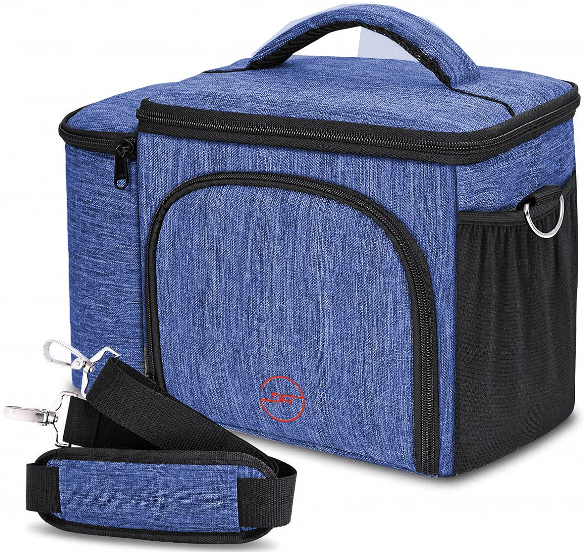 Insulated Lunch Bag Roll Top Lunch Box for Women Men, Blue