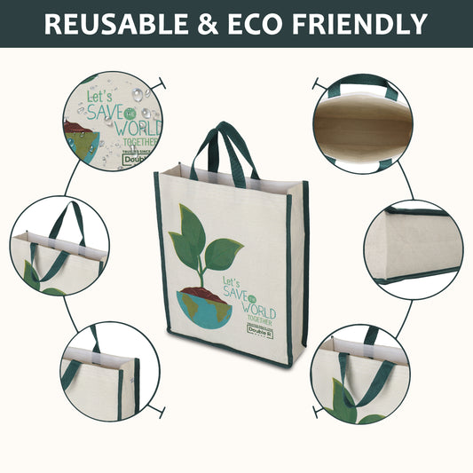 Reusable Shopping Cotton Canvas Bags Kitchen Essentials Grocery Vegetable Bag