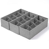 Rectangular Collapsible Cabinet Closet Storage Drawer Organizer Dividers Set of 3