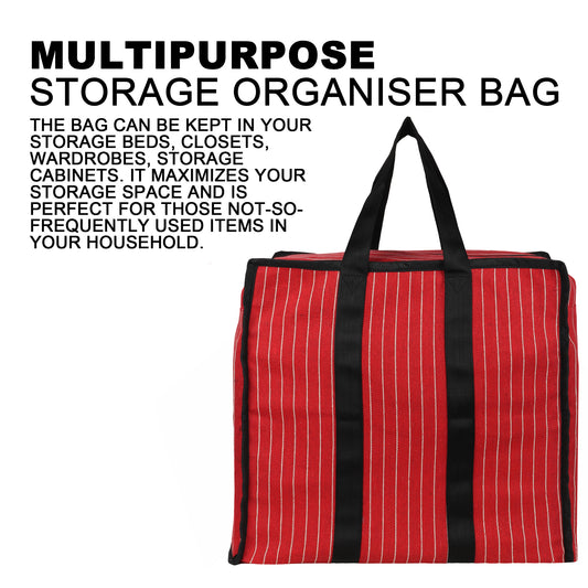 Multipurpose Extra Large Big Heavy Duty Storage Organizer Reusable Canvas Shopper Bag