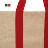 DOUBLE R BAGS Reusable Laminated Jute Grocery Shopping Bag - Double R Bags